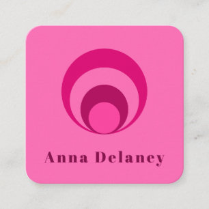 Pink Retro Inspired Business Card