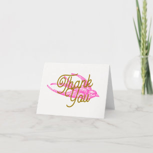 Pink Retro Swallow Thank You
