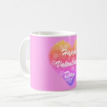 Pink Retro Valentine's Day Heart