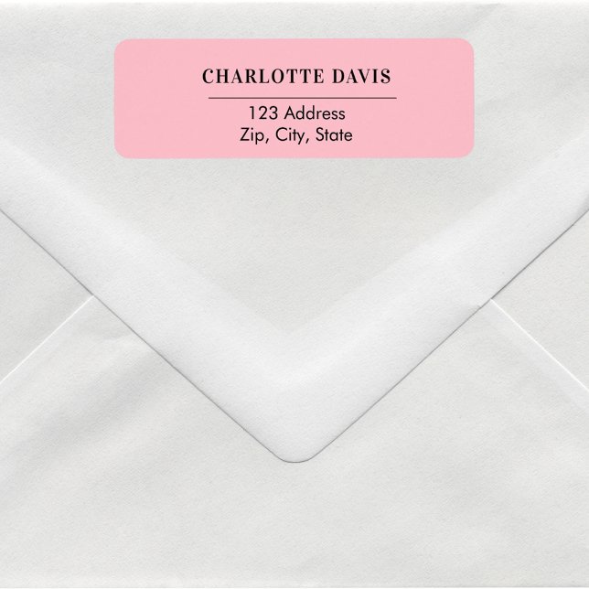 Pink return address  (Creator Uploaded)
