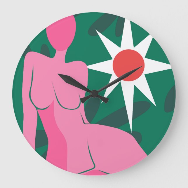 Pink Reverie Large Clock (Front)