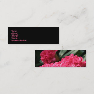 Pink Rhododendron (1) Mini Business Card