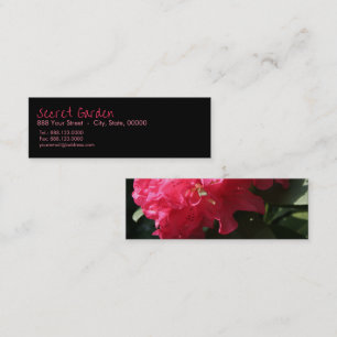 Pink Rhododendron (3) Mini Business Card