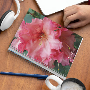 Pink Rhododendron Bloom Floral Notebook