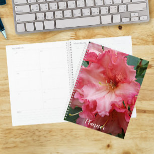 Pink Rhododendron Bloom Floral Planner