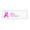 Pink Ribbon Address Labels