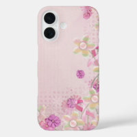 Pink Ribbon and Flowers