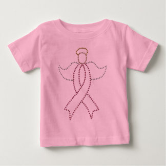 Pink Ribbon Angel Baby T-Shirt
