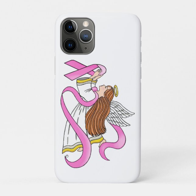 Pink Ribbon Angel Case-Mate iPhone Case (Back)