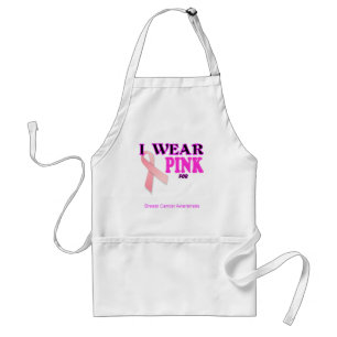 Pink Ribbon Apron Template