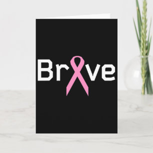 Pink Ribbon Brave Worlds Cancer Survivor Support A Card
