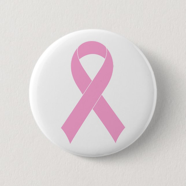 Pink ribbon breast cancer awareness buttons (Front)