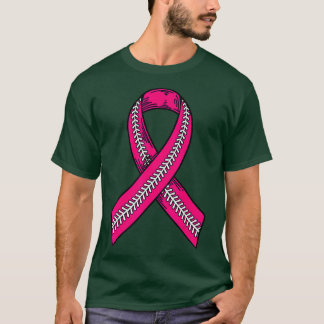 Pink Ribbon Breast Cancer Awareness Day  Baseball  T-Shirt