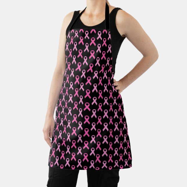 Pink Ribbon Breast Cancer Awareness Pattern Apron (Insitu)