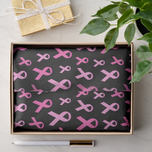 Pink Ribbon Breast Cancer Awareness Pattern Tissue Paper (Gift)
