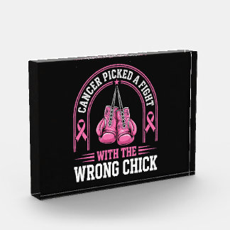 Pink Ribbon Breast Cancer Awareness Pink Fight Photo Block