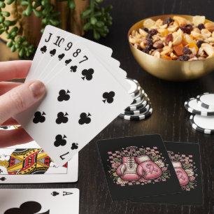 Pink Ribbon Breast Cancer Awareness Playing Cards