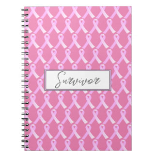 Pink Ribbon Breast Cancer Survivor Notebook