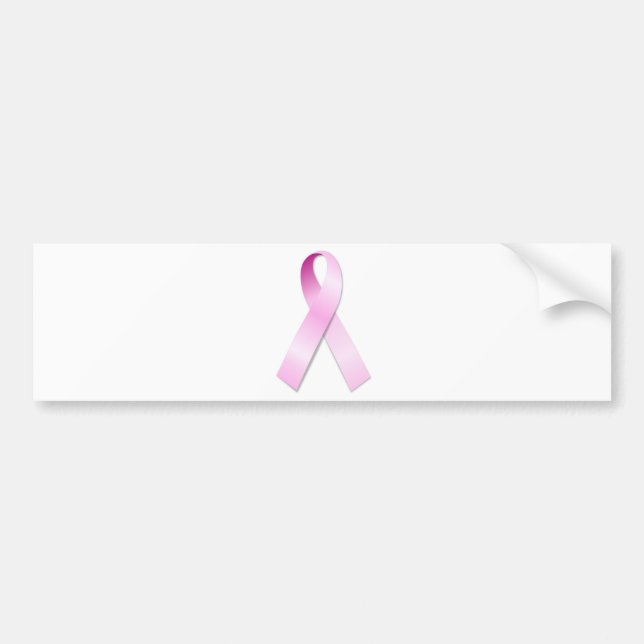 Pink Ribbon Bumper Sticker (Front)