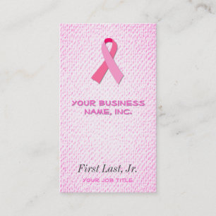 Pink Ribbon Business Card
