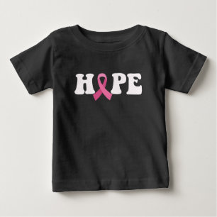 Pink Ribbon Cancer Awareness Breast Cancer Hope  Baby T-Shirt