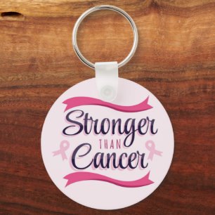 Pink Ribbon Cancer Awareness Keychain