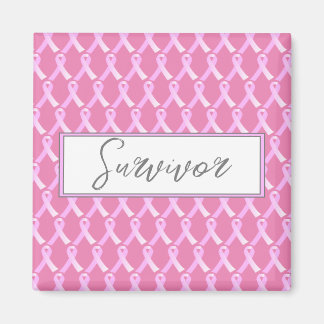 Pink Ribbon Cancer du sein Survivant Magnet