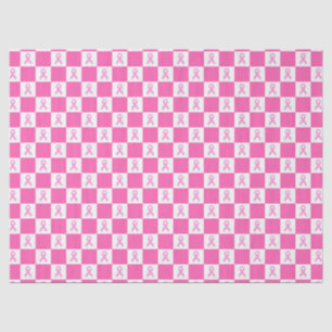 Pink Ribbon Chequerboard – Breast Cancer Awareness Tissue Paper