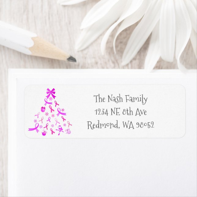 Pink Ribbon Christmas Tree (Insitu)