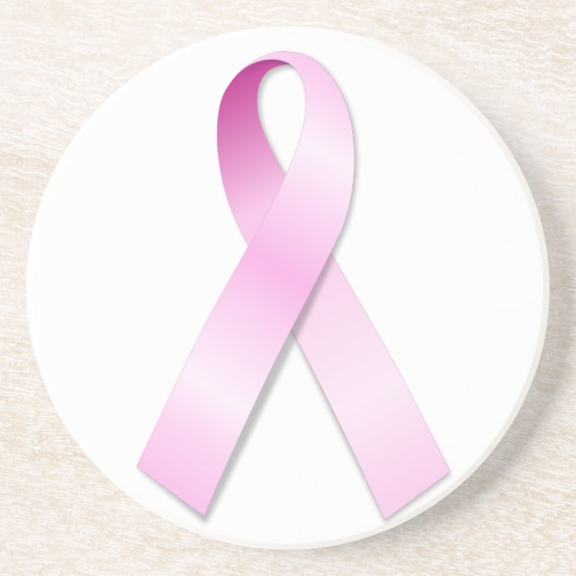 Pink Ribbon Coaster (Front)