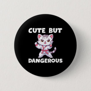 Pink Ribbon Coquette Bow Boxing Gloves Breast Canc 2 Inch Round Button