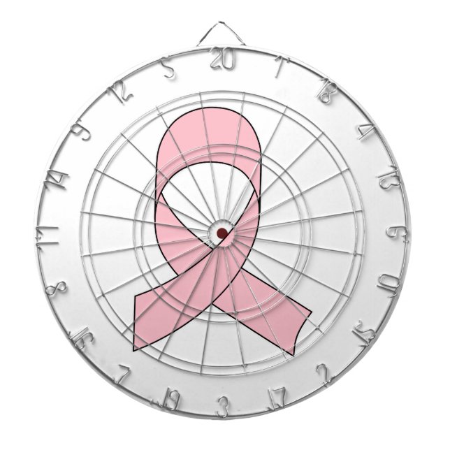 Pink Ribbon Drawing Dartboard (Front)