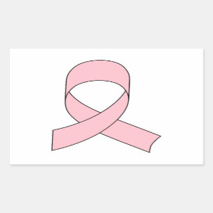 Pink Ribbon Drawing Sticker