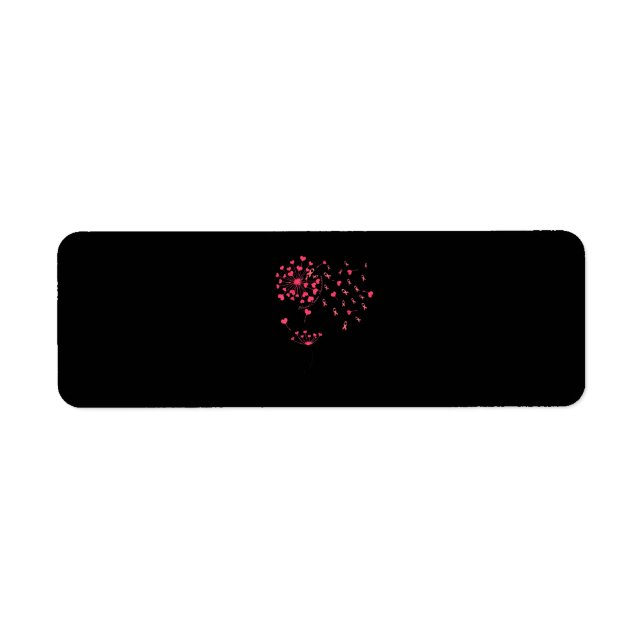 Pink Ribbon Flower Dandelion Breast Cancer Awarene (Front)