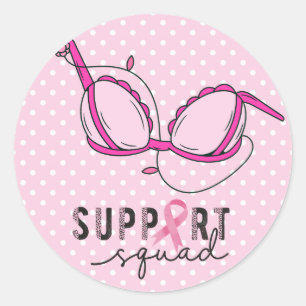 Pink Ribbon for Breast Cancer Awareness Classic Round Sticker