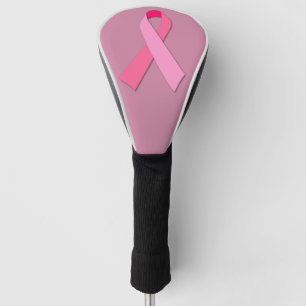 Pink Ribbon for Breast Cancer Awareness Golf Head Cover