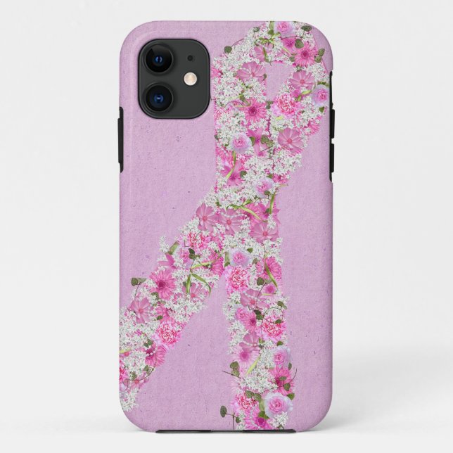 Pink Ribbon for Breast Cancer survivor Case-Mate iPhone Case (Back)