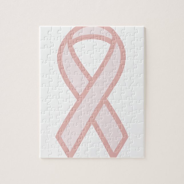 Pink Ribbon Jigsaw Puzzle (Vertical)