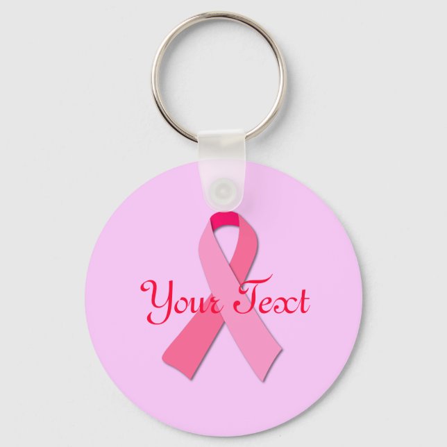 Pink Ribbon Keychain (Front)