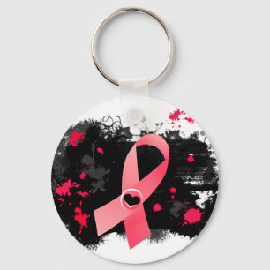 Pink Ribbon Keychain