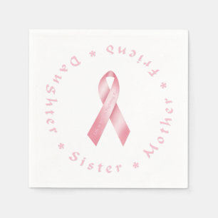 Pink Ribbon Napkin