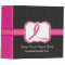Pink Ribbon Organizer Binder