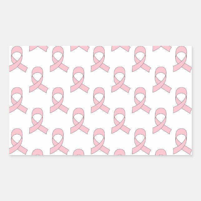 Pink Ribbon Pattern Sticker (Front)