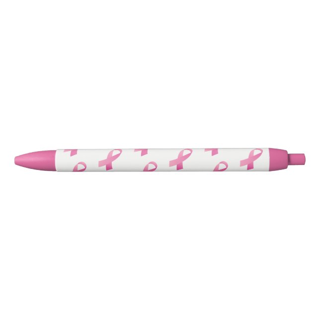 Pink Ribbon Pen, Black Inck Ink Pen (Front)