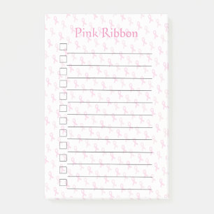 Pink Ribbon Post-it Notes