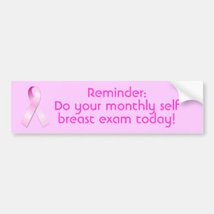 Pink Ribbon- Reminder Bumper Sticker