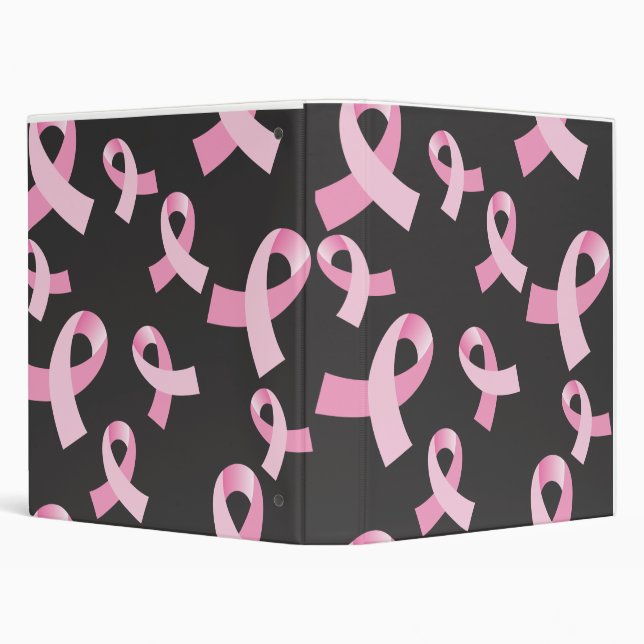 Pink Ribbon Seamless Background Binder (Background)