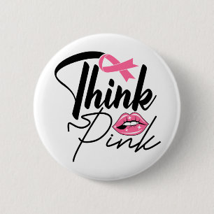 Pink Ribbon Survivor Breast Cancer Fighter  Button