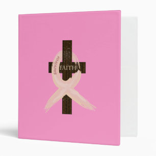 Pink Ribbon Survivor Log Book Binder