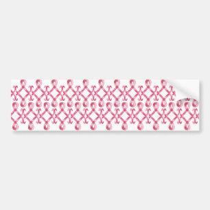 Pink Ribbon Thank You Bumper Sticker
